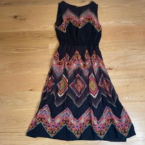 Anthropologie Tanvi Kedia Patterned Midi Dress